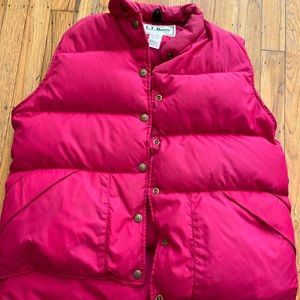 Vintage L.L. Bean puffer vest - fuchsia